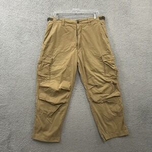 Vintage Abercrombie Fitch Pants Mens Medium Brown Cargo Baggy Paratrooper Y2K